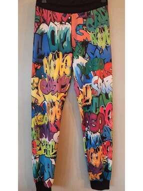 Graffiti Print Leggings